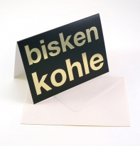Doppelkarte Glckwunschkarte Glckwunsch Bisken Kohle Geburtstagskarte