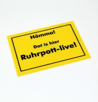Schild Hmma! Ruhrpott-live